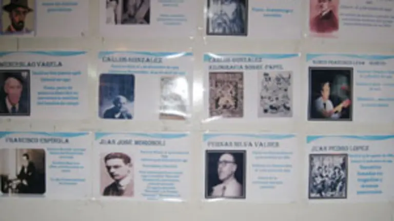 Cartel con los homenajeados, coincidiendo con la celebraci&oacute;n festiva del \'D&iacute;a del Patrimonio\'. 