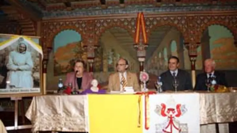 Susana Martinez Diez, Francisco Rodríguez Velasco, Pedro Bello y José Luis García, durante el acto. 