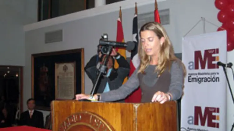Victoria Cristóbal, durante su anterior visita a Chile, en julio de 2008.