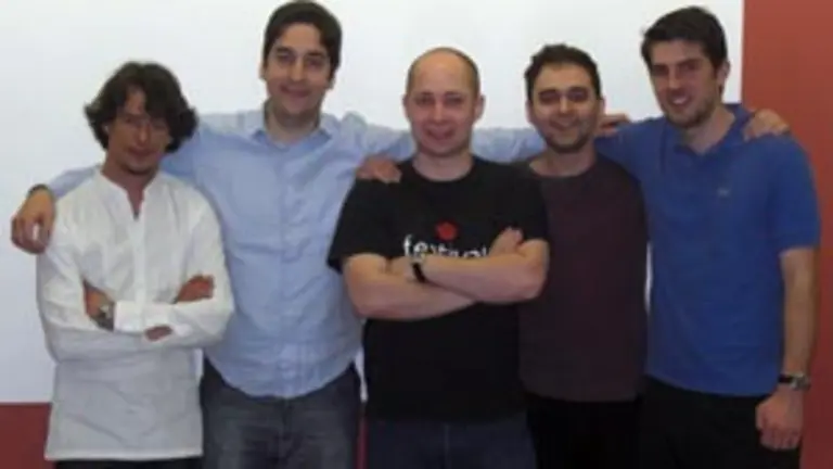  Integrantes de la directiva de la asociaci&oacute;n &lsquo;Xuventude Galega en Europa&rsquo;.