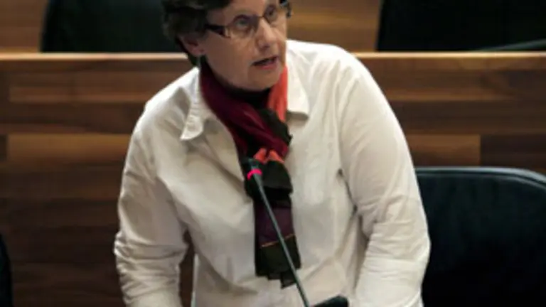 La consejera de Presidencia, Mar&iacute;a Jos&eacute; Ramos, en la Junta General.