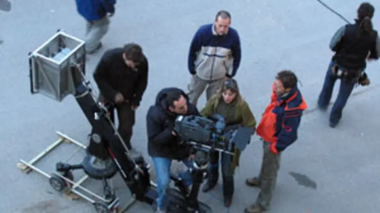  La directora asturiana Amanda Castro, durante el rodaje de &lsquo;A golpe de tac&oacute;n&rsquo;.