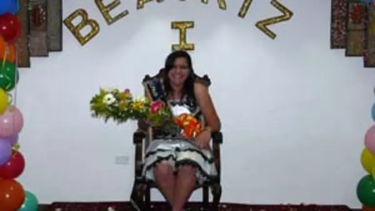  &lsquo;Beatriz I&rsquo; en su trono del CGPLC.