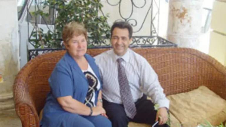  José Luis Beato y María Concepción Rico, durante su encuentro.