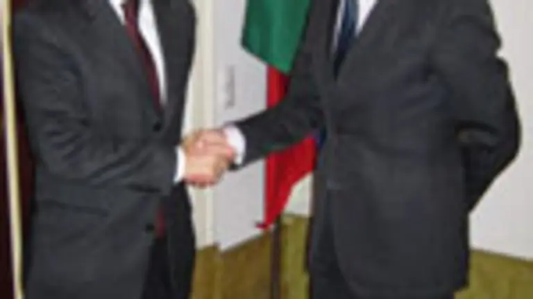  Gamallo y Medina, durante su encuentro.