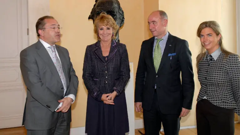  Félix Colsa, Esperanza Aguirre, Santiago Camba y Victoria Cristóbal, hablaron de las políticas de emigración de sus respectivas comunidades.