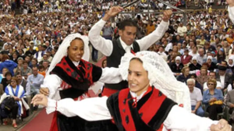  La Praza da Quintana, llena de p&uacute;blico, en una edici&oacute;n anterior de la jornada.