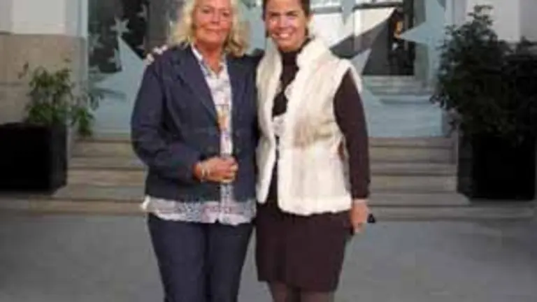  Victoria Cristóbal, con María Aurelio Pascual, la pasada semana en Madrid.