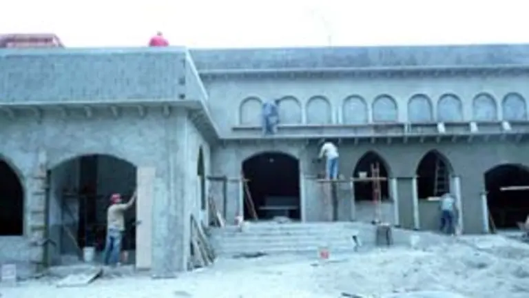  Vista de las obras del nuevo Bar Restaurante &lsquo;O&rsquo; Pazo&rsquo;, desde la que ser&aacute; la terraza inferior.