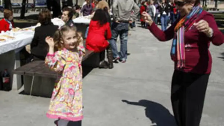  Un momento de la celebraci&oacute;n de la colectividad salmantina en Asturias.