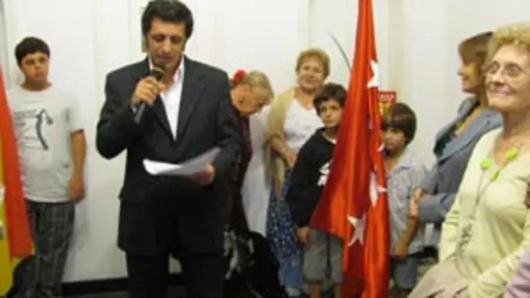  El presidente Alejandro Sánchez, durante su evocación. 