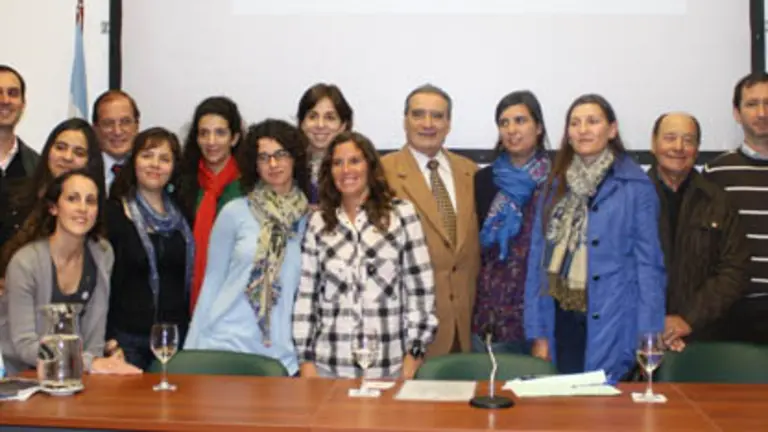  Las autoridades de la Federación durante la presentación de las nuevas convocatorias. 