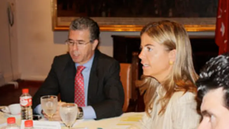  Victoria Cristóbal se dirige a los asistentes al Pleno.