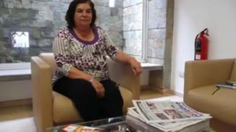  Guillermina Hernández, durante su conversación con este medio.