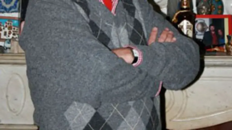 Carlos Penelas, en su casa. 