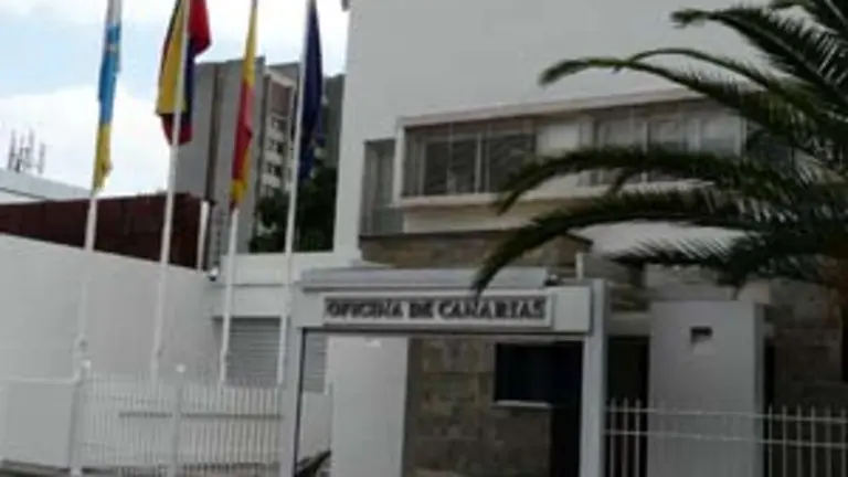 Fachada de la Delegación del Gobierno de Canarias en Venezuela, ubicada en la urbanización Altamira de Caracas. 