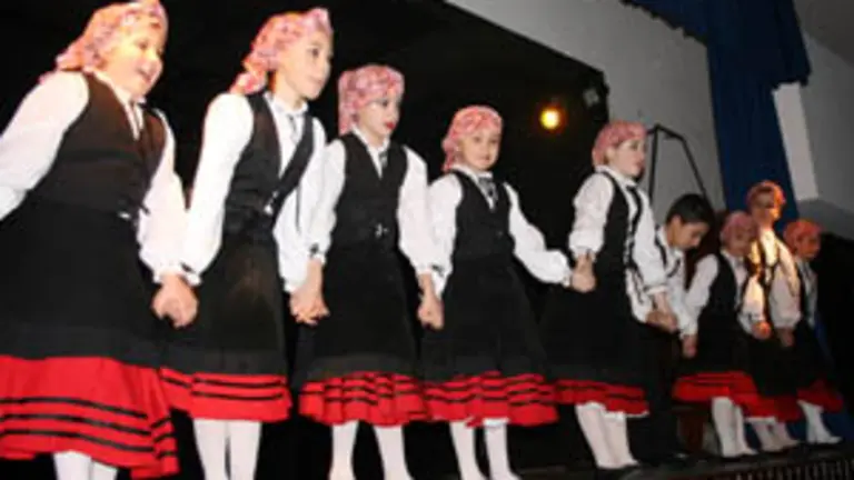 Un momento del festival de danzas. 