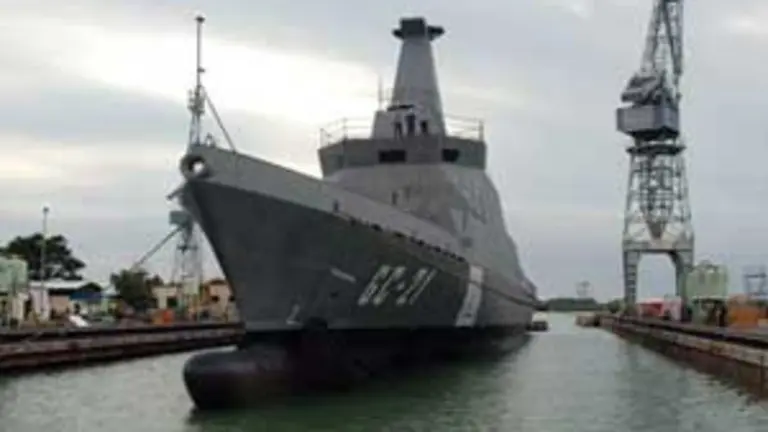 Una de las patrulleras venezolanas, &lsquo;Yavire&rsquo;, botadas en los astilleros gaditanos de Navantia. 