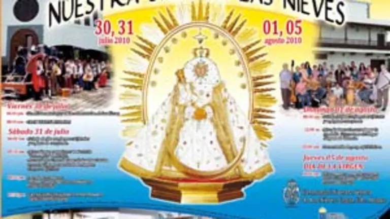 Cartel que anuncia las festividades en Cagua, estado Aragua. 