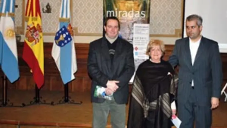  Alejandro L&oacute;pez Dobarro, junto con Peris Corts y Mar&iacute;a de los &Aacute;ngeles de Lamb&aacute;n.