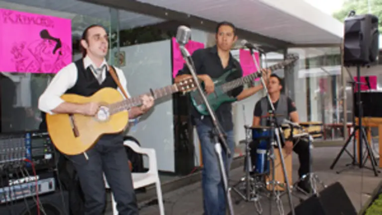 Un momento de la actuación del grupo ‘Aflamenkaos’.