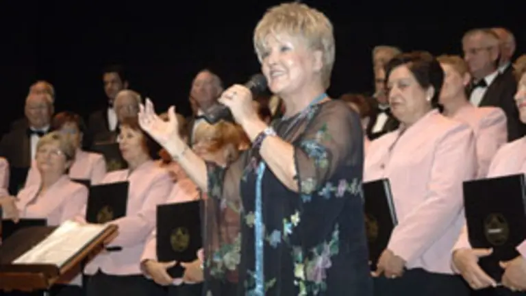  La cantante Ana Kiro durante una actuaci&oacute;n.