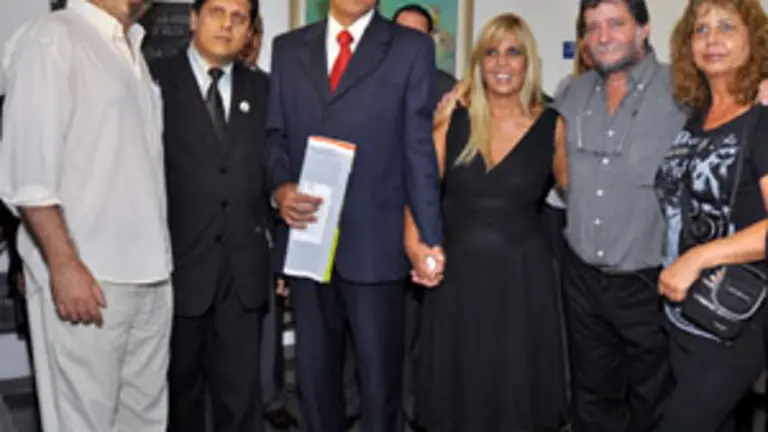 De izda. a dcha., Carlos Pronzato, Santiago Coelho, Joao Henrique Carneiro, su esposa, Mar&iacute;a Luiza Carneiro, Lois P&eacute;rez Leira y su esposa, Graciela Alba.