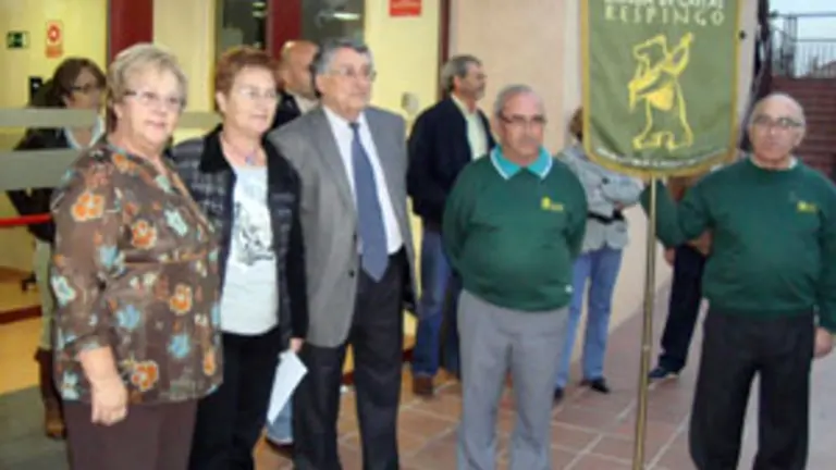 Teresa Ordiz y De la Cera, durante su visita al Centro Asturiano de Alcobendas.