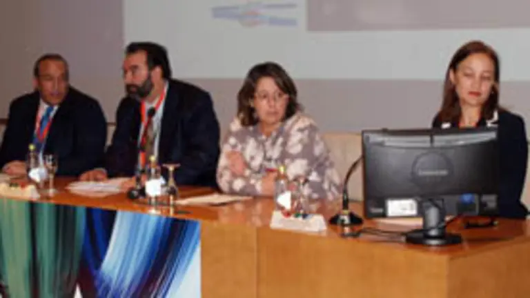  Franklin Lithgow, Eduardo Pah&iacute;no, Mar&iacute;a Del Carmen Calvo y Odile Batista, durante el panel de la Rep&uacute;blica Dominicana. 