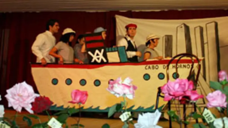  Un momento de la representaci&oacute;n de la obra que ya se dio a conocer en junio en el municipio de Mos.