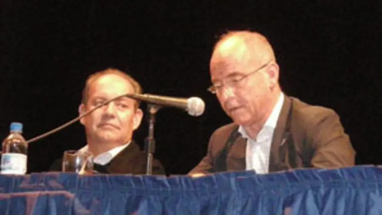 Antonio Pi&ntilde;&oacute;n y Santiago Camba, durante la &uacute;ltima visita de este &uacute;ltimo a Venezuela.