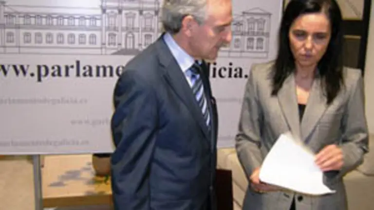  Roberto Castro y Pilar Rojo, durante su encuentro del pasado viernes.