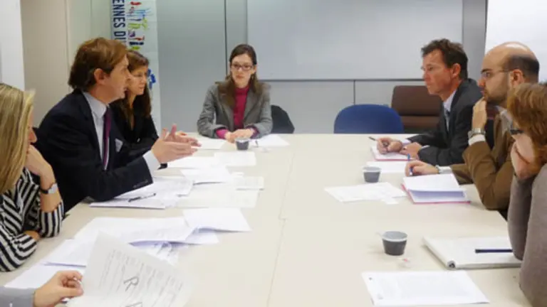  Jes&uacute;s Gamallo, durante la reuni&oacute;n mantenida el pasado martes en Bruselas.