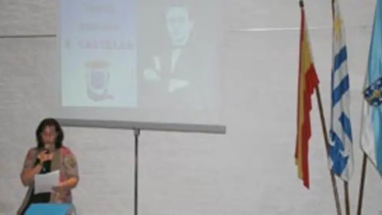  Ana Lorenzo, presidenta del Patronato, al dirigirse a los presentes.