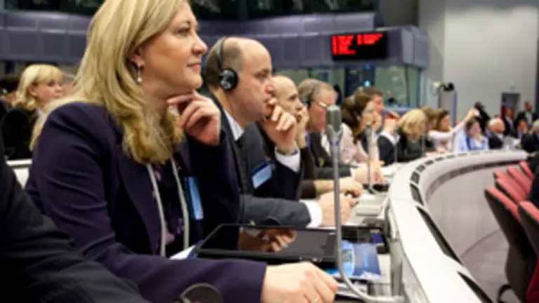  La consejera de Hacienda, Pilar del Olmo, asiste al V Foro de la Cohesión.