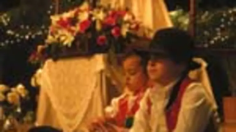  Los niños fueron los custodios de la Virgen durante la misa que se celebró en el HCV.