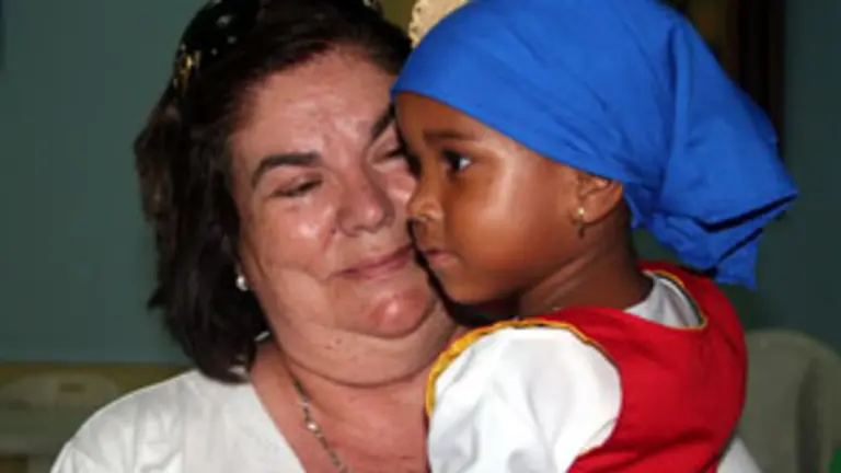  Guillermina Hernández, viceconsejera de Emigración del Gobierno canario, durante una reciente visita a Cuba.