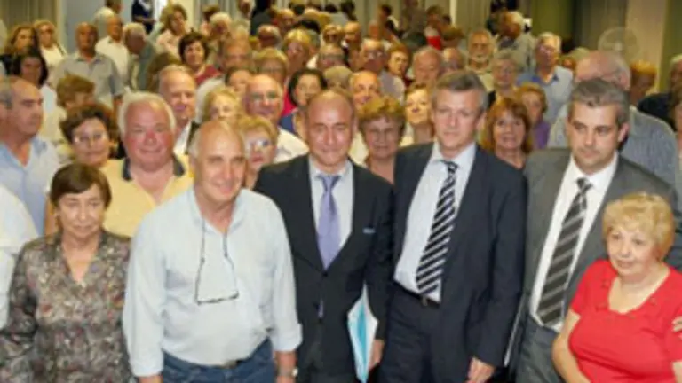  Santiago Camba y Alfonso rueda, en una visita de noviembre de 2009 a Argentina.