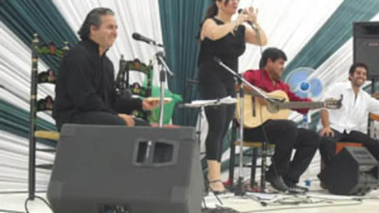  Leo Amaya, sobrina de Carmen Amaya, durante su actuaci&oacute;n.