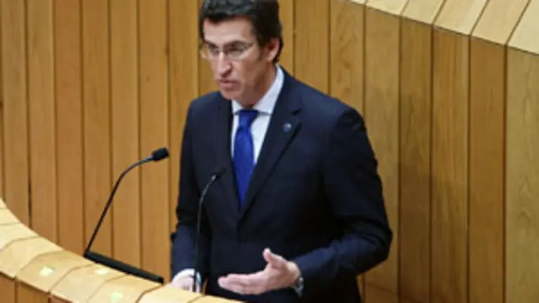  N&uacute;&ntilde;ez Feij&oacute;o, durante su intervenci&oacute;n en el Debate sobre el Estado de la Autonom&iacute;a. 