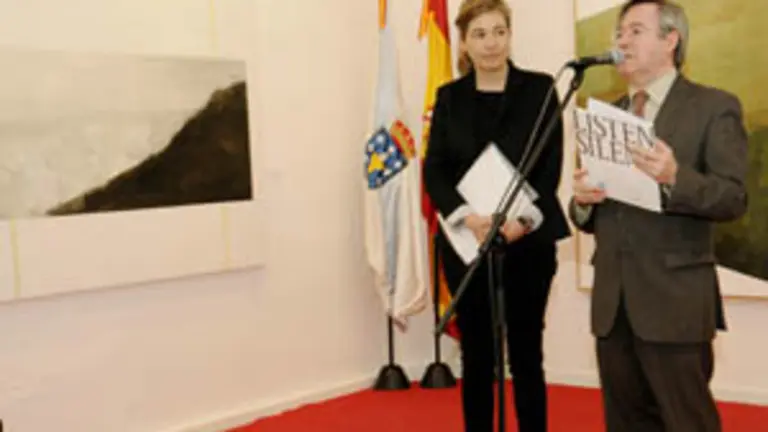  Cristina Fern&aacute;ndez N&uacute;&ntilde;ez y Ram&oacute;n Jim&eacute;nez, el d&iacute;a de la inauguraci&oacute;n de la exposici&oacute;n en Madrid.