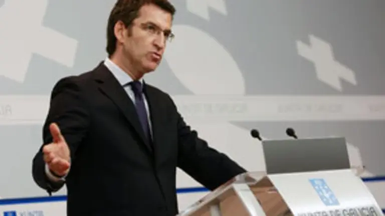   N&uacute;&ntilde;ez Feij&oacute;o, en la rueda de prensa tras el Consello da Xunta.