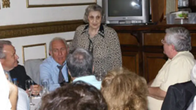 La presidenta del Centro, durante la celebración.