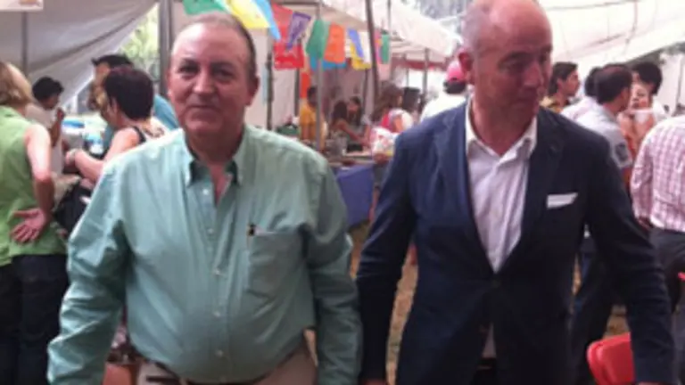 Luis Pi&ntilde;eiro y Santiago Camba, durante la Fiesta Campestre. 