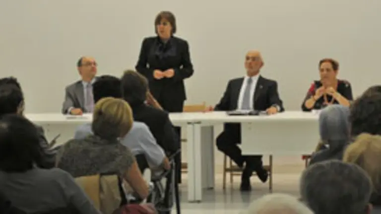 Bego&ntilde;a Serrano, durante la participaci&oacute;n en las Jornadas Culturales. 