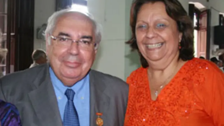  Vicente &Aacute;lvarez Areces y Adela Sierra, durante la visita que el presidente del Principado hizo a Cuba en 2010.