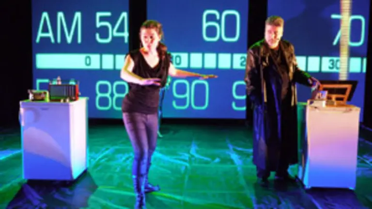   Un momento de la representaci&oacute;n de &lsquo;Mundo Lois&rsquo;.