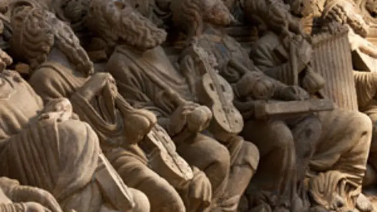 Detalle del P&oacute;rtico de la Gloria de la Catedral de Santiago de Compostela. 