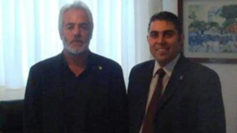  De izquierda a derecha, Jos&eacute; Francisco Armas y C&eacute;sar Ram&iacute;rez, de la Casa de Acapulco.