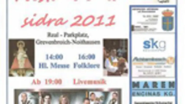  Cartel anunciador de la Fiesta de la Sidra 2011.